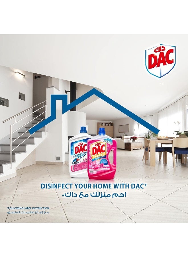 داك منظف ​​متعدد الأغراض مطهر DAC Gold - برائحة الورد (3 لترات + 1 لتر)، لإزالة 99.9% من الجراثيم والبكتيريا - Image 3